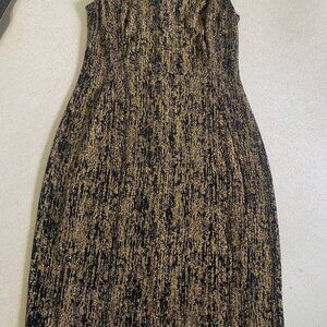 Calvin Klein Sleeveless Black/Gold Metallic